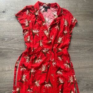 Forever21 Contemporary Floral Wrap Dress Size X-Large
